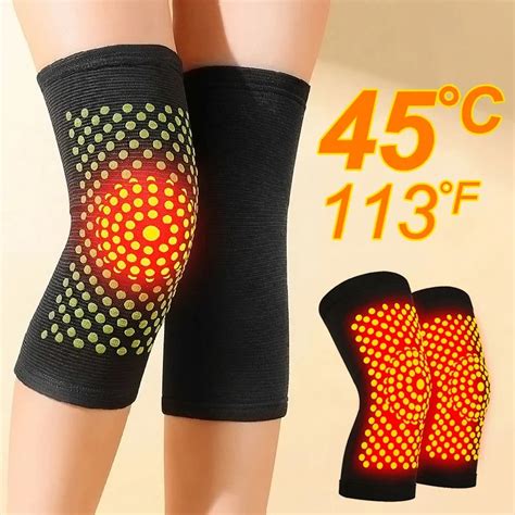 2PCS New Self Heating Knee Braces Sleeve Tourmaline Knee Support Far