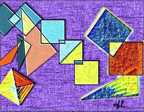 Abstract Squares and Triangles 3D Painting by Only A Fine Day - Fine ...