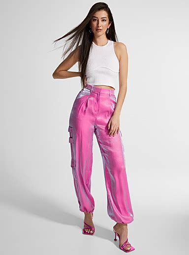 Iridescent Pink Cargo Pant Vero Moda Simons