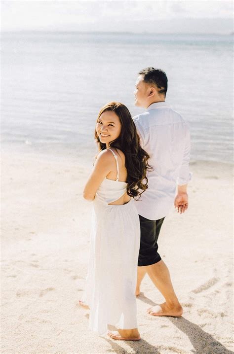 Beach Prenup Ideas | Couple photos, Prenup, White dress