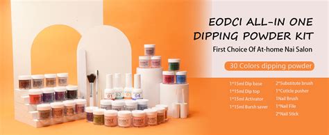 Amazon Eodci Dip Powder Nail Kit Starter Colors Dip Nails Skin Nude Brown White Green