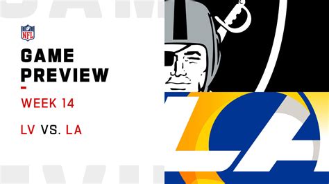 Las Vegas Raiders Vs Los Angeles Rams Preview Week 14