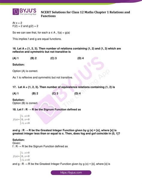 Ncert Solutions For Class 12 Maths Miscellaneous Exercise Chapter 1