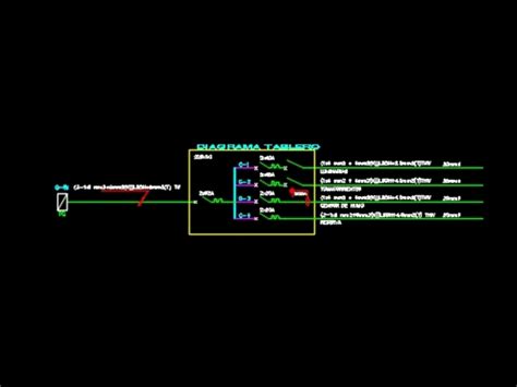 Diagrama Unifilar En Autocad Librer A Cad