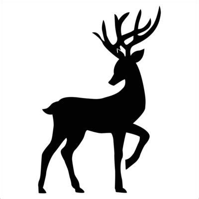 Rudolph Silhouette Vector Art, Icons, and Graphics for Free Download