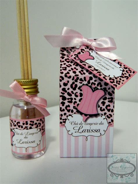 Ateli Fofurinha Kit Difusor Caixinha Lembrancinha Ch De Lingerie Oncinha