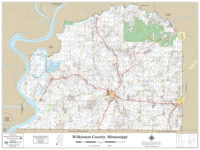 Wilkinson County Mississippi 2019 Wall Map | Mapping Solutions