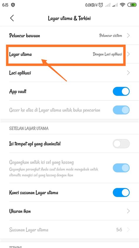 Cara Mengaktifkan Settingan Layar Utama Hp Xiaomi Reguler Dan Dengan