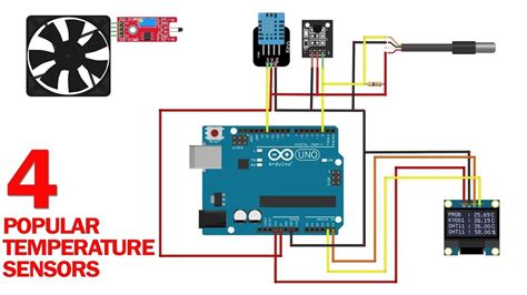 4 popular arduino temperature sensors how to use compare arduino temperature sensors tutorials ...