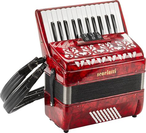 Scarlatti S Bass Accordion Red Amazon Co Uk Musical