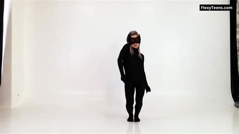 Hot Gymnast With Braids Lola Kauchuk Dressed In Latex Lola Hot