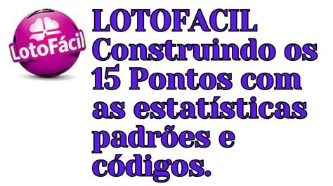 Lotofacil Construindo Os Pontos As Estat Sticas Padr Es E