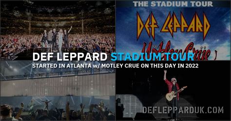 Year Ago Def Leppard Start The Stadium Tour With Motley Crue In Atlanta