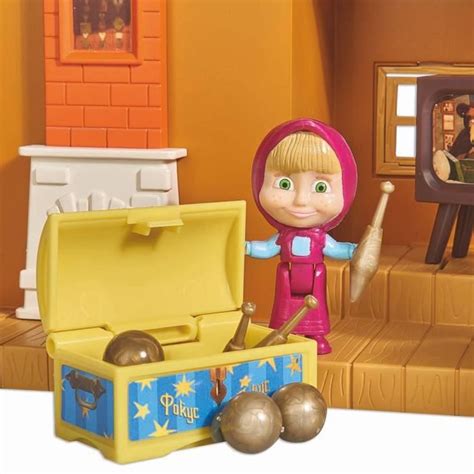 Maison Michka 2 étages SMOBY Jouet pour enfant Figurines Masha et