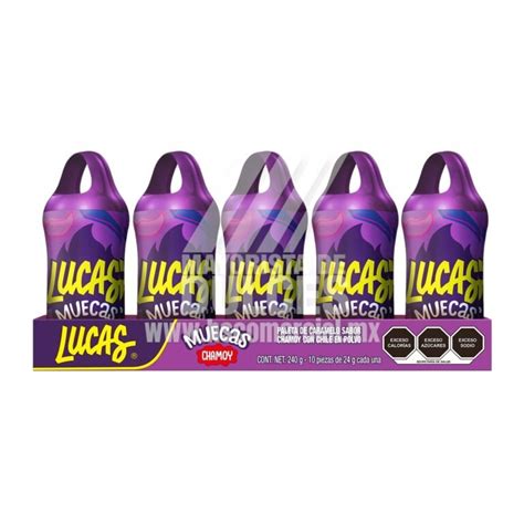 Lucas Muecas Chamoy Paquete Con 10 Piezas Caja Con 24 Paquetes 24