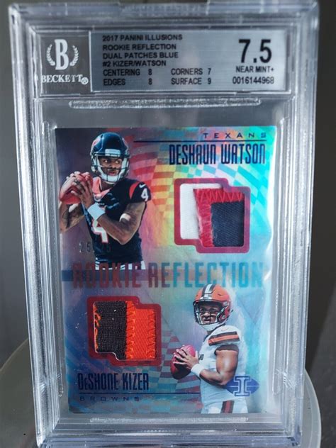 Panini Illusions Rookie Reflection Dual Patch Blue Rr Wz