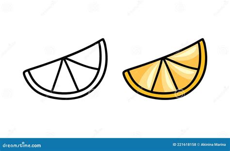 Lemon Doodle Sketch Illustration Vector Hand Drawn Outline Fruit