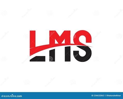 LMS Letter Initial Logo Design Stock Vector - Illustration of font, ligh: 236632062