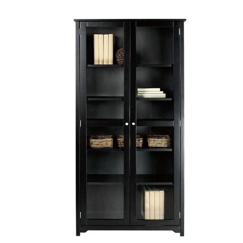 15 Ideas Of Black Bookcases With Doors