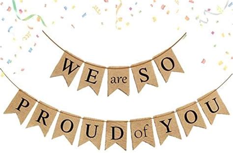 Amazon Gold Glitter We Are So Proud Of You Banner Graduation