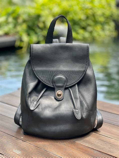 Coach Vintage Rucksack Backpack Fesyen Wanita Tas Dompet Di Carousell