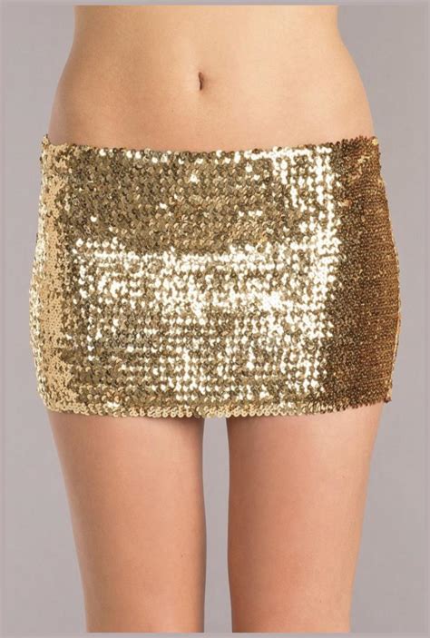 Sequin Skirt Gold