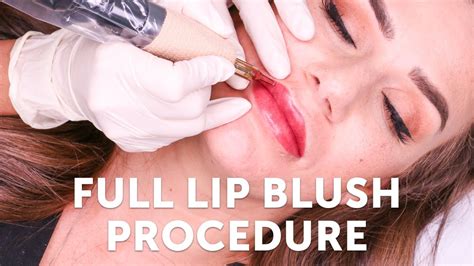 Full Lip Blush Procedure Tina Davies Professional I 💋 Ink Youtube