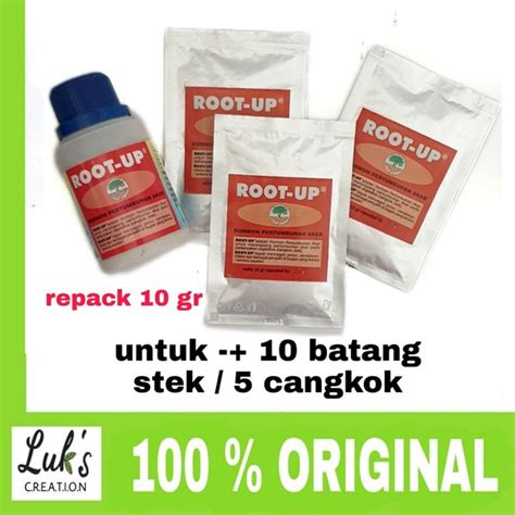 Jual Root Up Repack Gr Root Up Hormon Pertumbuhan Akar Stek Cangkok