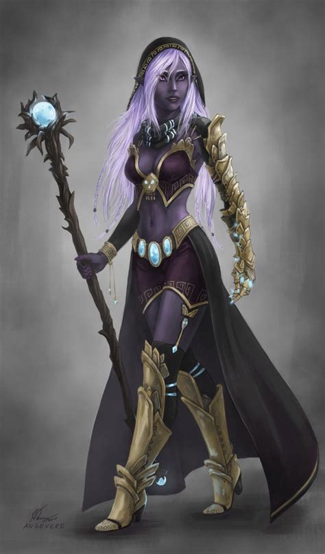 Angevere S Deviantart Gallery Dark Elf Female Elf Elves Fantasy