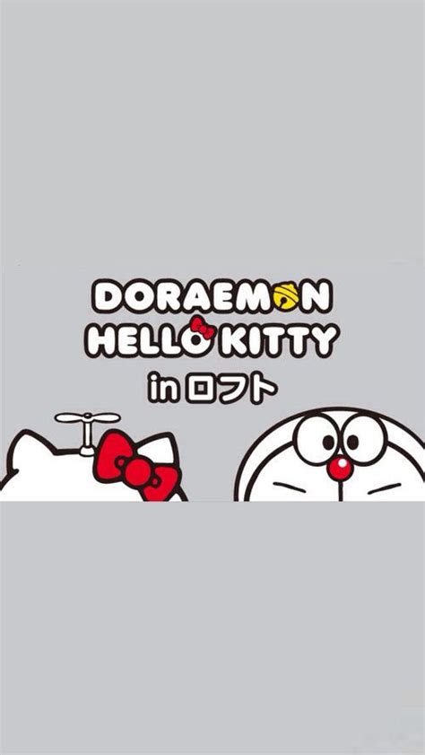 An Image Of Cartoon Characters With The Words Doran Hello Kitty In