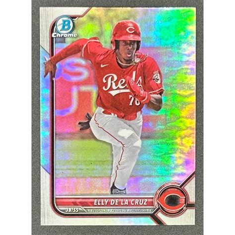 Elly De LA Cruz 2022 Bowman Chrome Draft Refractors BDC80 Pristine