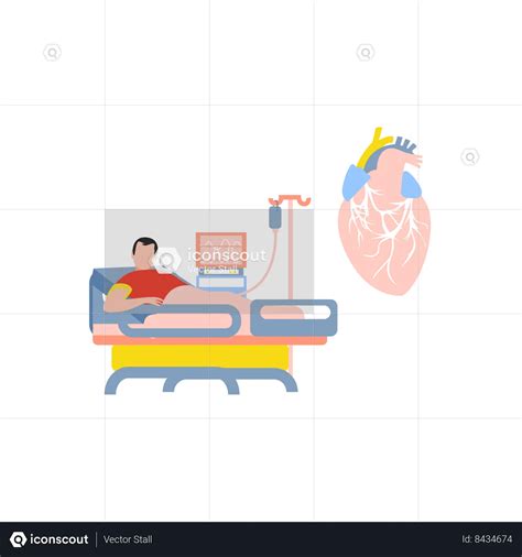 The patient is in hospital for treatment Animated Illustration download in JSON, LOTTIE or MP4 ...