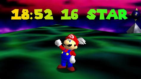 [pb] Super Mario 64 16 Star Speedrun In 18 52 Youtube