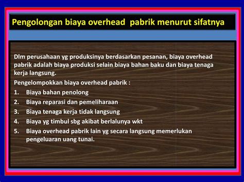 Lihat Biaya Yang Termasuk Ke Dalam Overhead Adalah Dapatkan Biaya