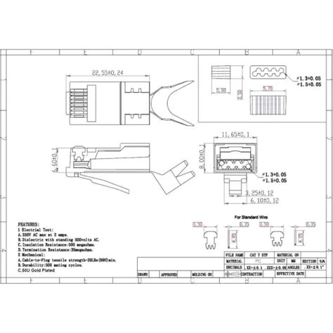 Dropship Zoerax Rj Cat Cat Cat A Pass Through Connectors P C