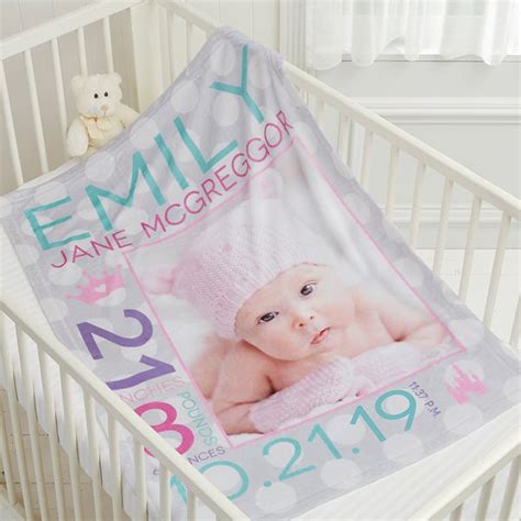 Personalized Photo Baby Blankets for Girls - Baby Gifts