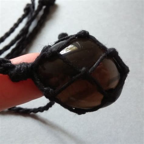 Apache Tears Obsidian Polished Necklace Pendant Drilled Etsy