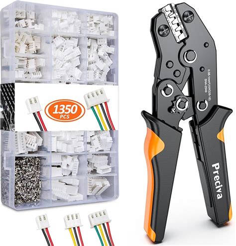 Preciva Crimping Tool Kit 1350PCS JST XH Conectors Kit AWG28 180 08