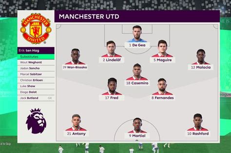 We simulated Tottenham vs Manchester United and this was the final ...