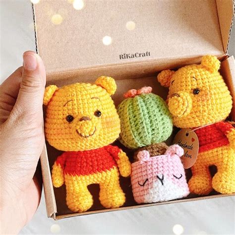 030 Amigurumi Pooh Crochet Pattern Easy Simple Amigurumi Beginners