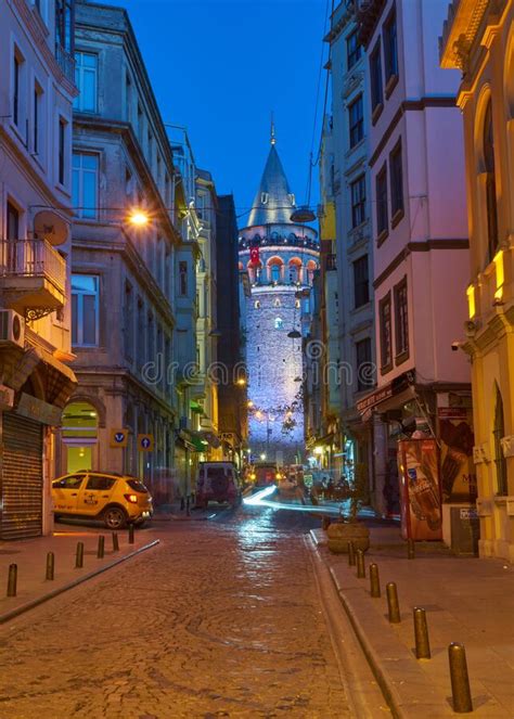 ISTANBUL TURKEY APRIL 23 Magnificent Night View Of Galata Tower