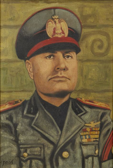 Ritratto Di Benito Mussolini Braun Hans