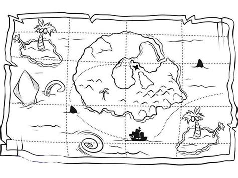 Desenhos De Mapa Do Tesouro Para Colorir E Imprimir Colorironline