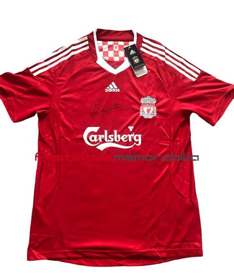 Michael Owen Liverpool shirt signed 09-10 home top