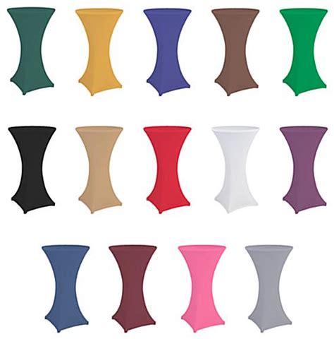 Stretch Highboy Covers | 27” Round Spandex Cocktail Tablecloths