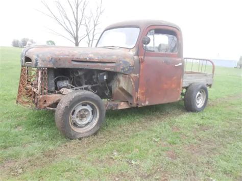 Ford F Rat Rod Project Bobber Truck S Frame GREAT START HOT ROD LOOK For Sale Photos
