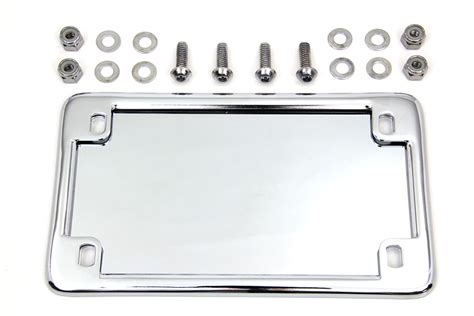 License Plate Frame Kit Chrome