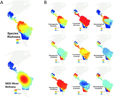 Spatial Variation Across Multiple Dimensions Of Biodiversity Of Download Scientific Diagram