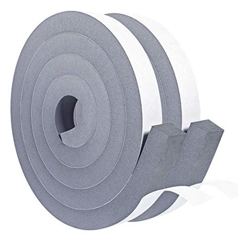 Yotache Gray Foam Strips Tape With Adhesive 2 Rolls 1 Inch Wide X 3 4