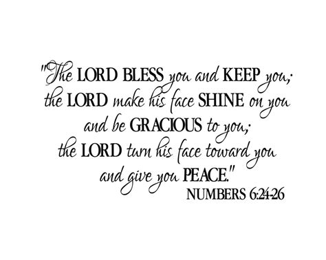 Numbers 624 26 The Lord Bless You And Keep You Benediction